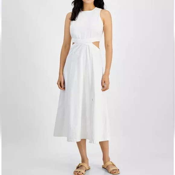 On 34th Women's Cutout Denim Dress, Exclusively at Macy's - Picture 1 of 3
